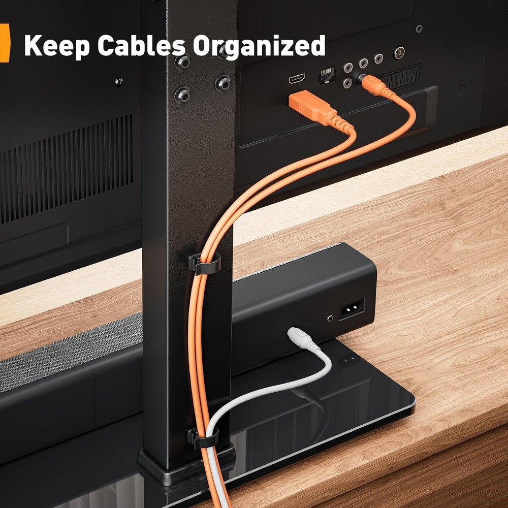 Durable Swivel Mount for TVs Up to 70 Inches - Adjustable Height & Tilt Function