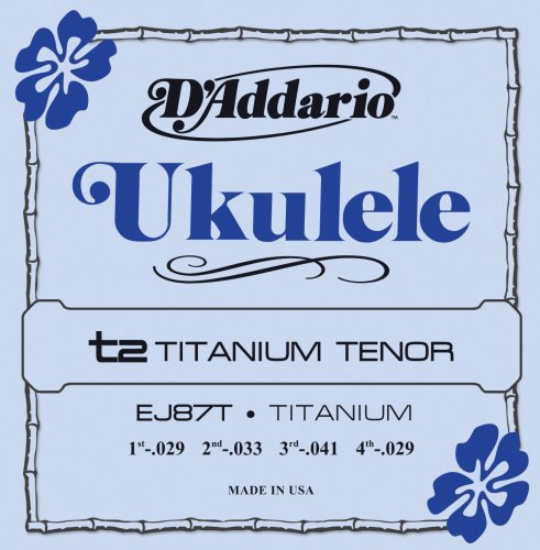 D'Addario EJ87T Titanium Ukulele Strings, Tenor