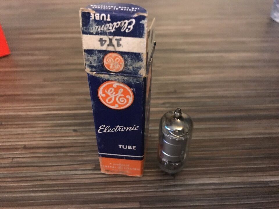 1T4  NOS GE 7-pin Miniature Remote Cut Off Pentode Quantity Tested