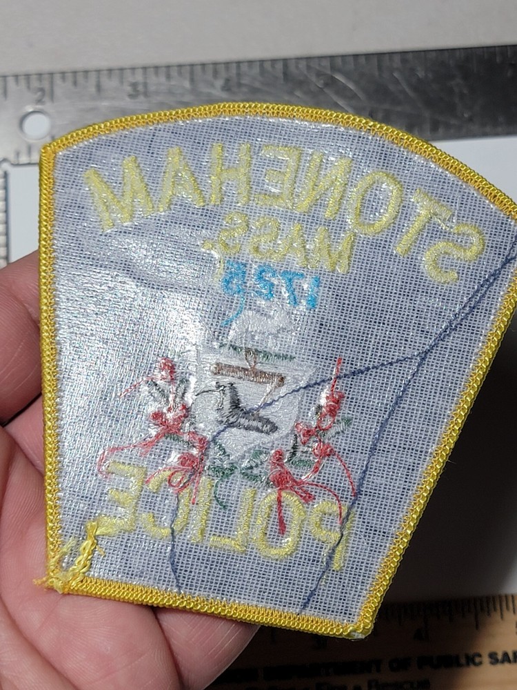 MK1 B4 Police patch Massachusetts Stoneham