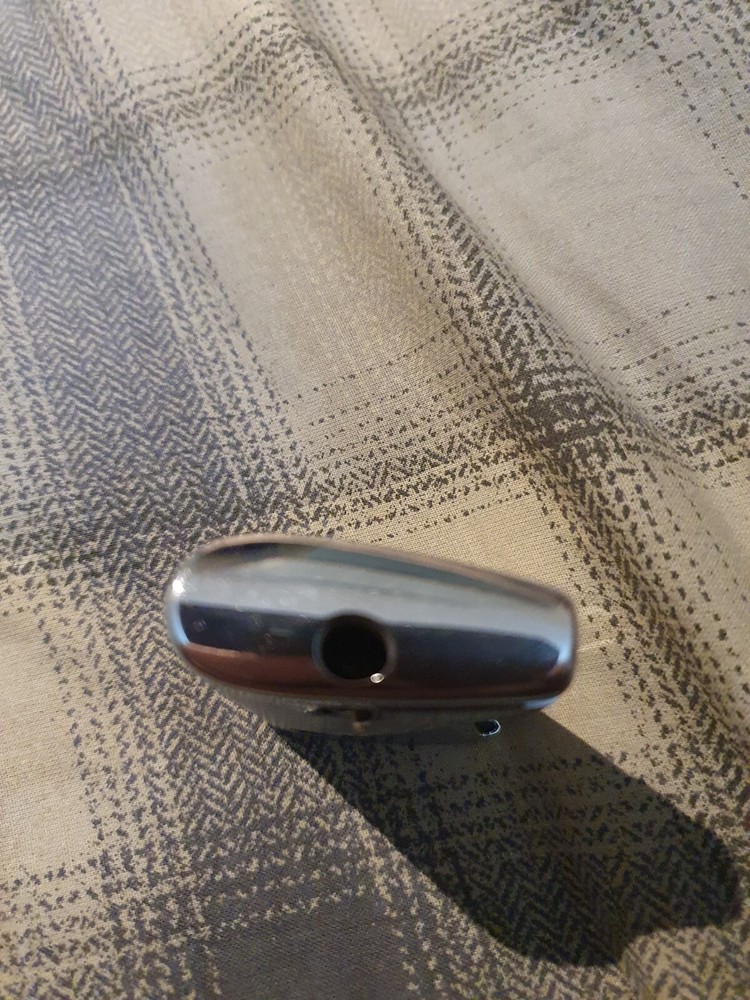 Ronson Varaflame Comet Cigarette Lighter metallic horizontal stripes serviced