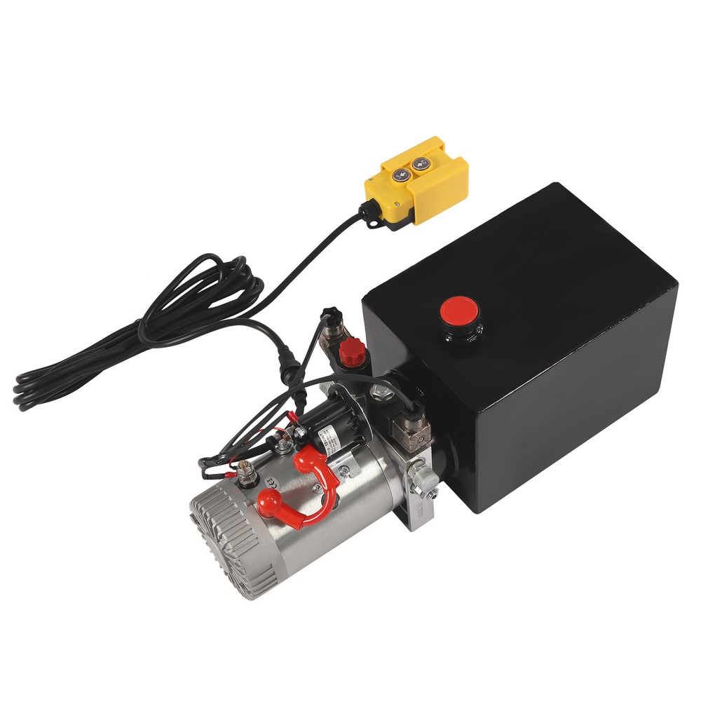8 Quart Double Acting Hydraulic Pump Dump Trailer 12V Unit Pack Power Unit NEW