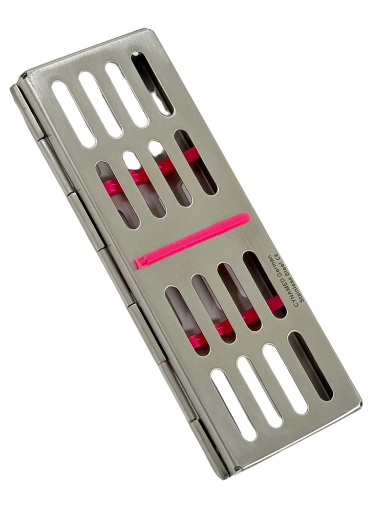 3 Piece-Sterilization Cassette For 5 Instruments Veterinary, Lab, Surgical Tools