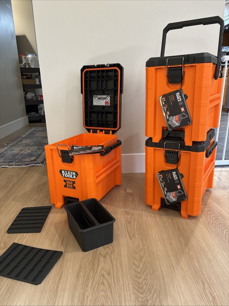 Klein Tools Hybrid MOD Box With Two Dividers And Basket Per Box