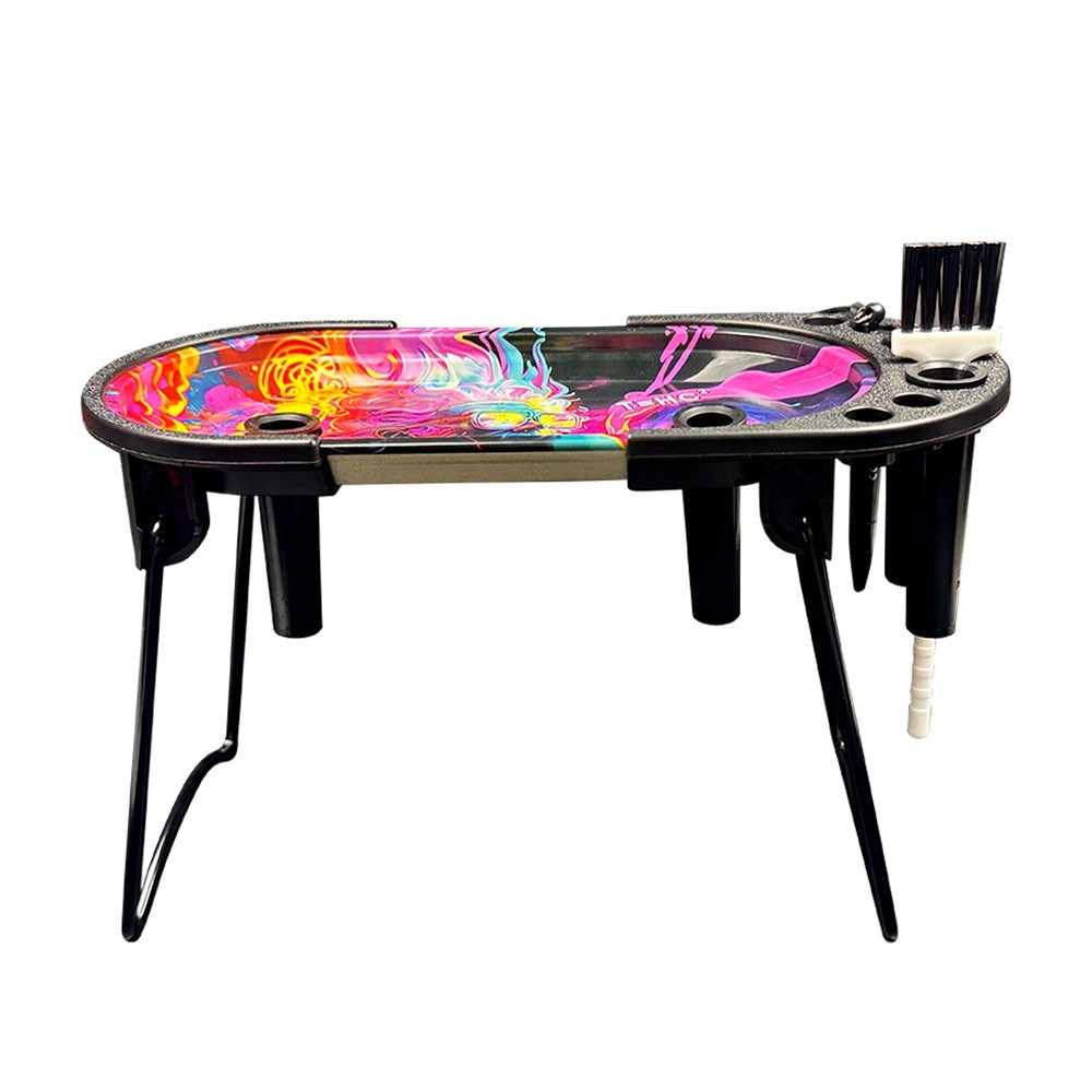 Foldable Rolling Tray W/ Cone Loader for King or 1-1/4 Size Pre Rolled- Gorilla