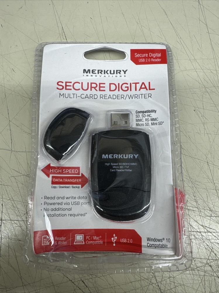 Merkury Innovations Secure Digital Multi-card Reader/Writer