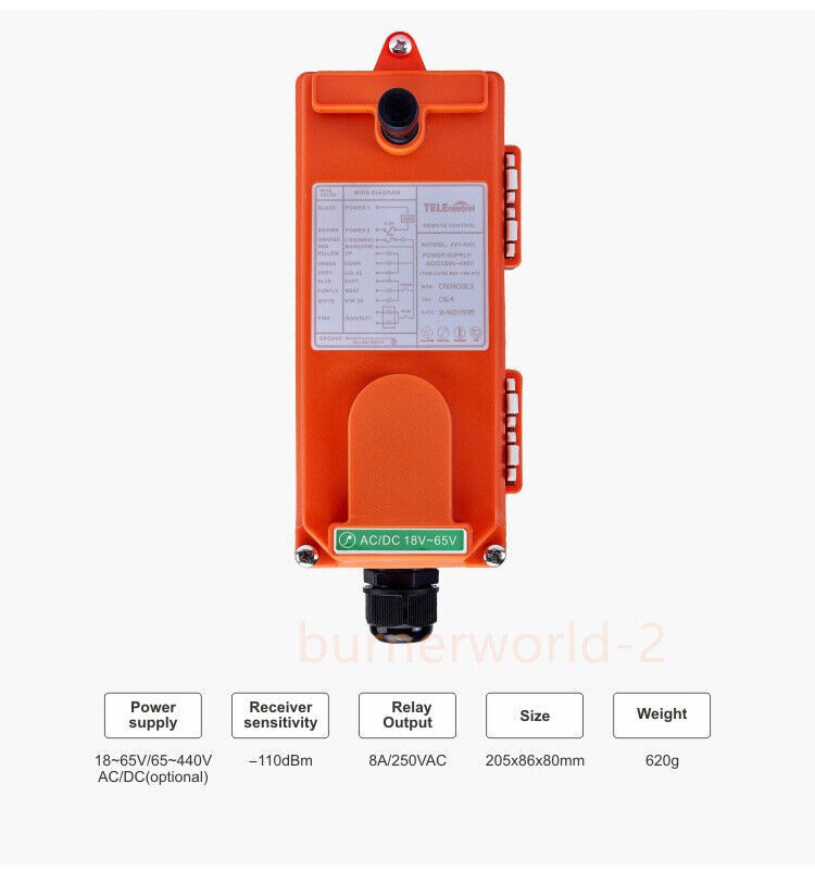 Industrial Remote Controller F21-4D,,wireless Overhead Remote Controller