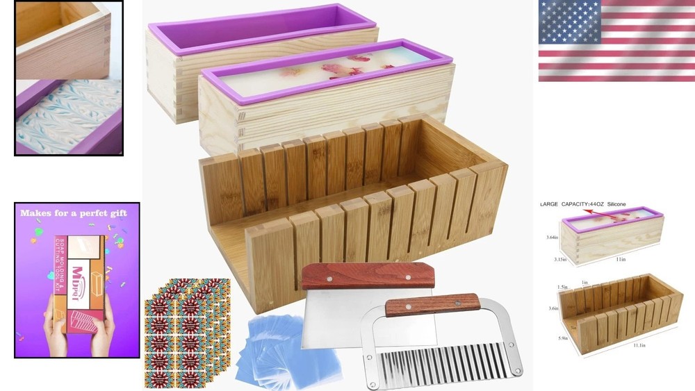 Silicone Soap Molds with Shrink Bags