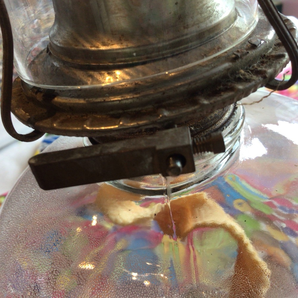 Vintage Oil Lamp Eagle