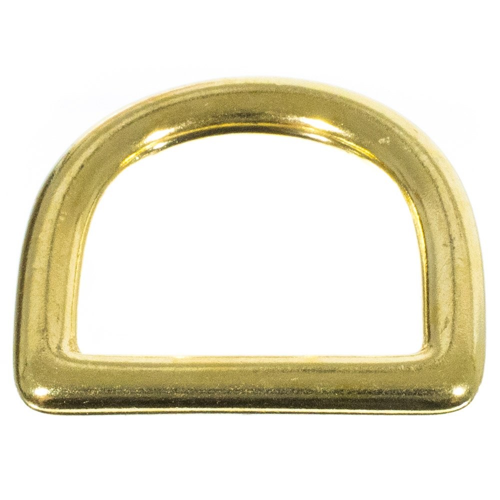 Craft County Brass D-Ring – 1 Inch (Inside) – DIY Crafting (2 2 Pack,