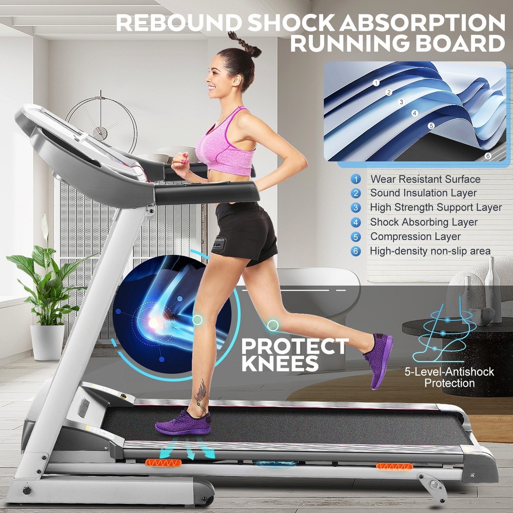 Treadmill 3.25HP for Home Electric Folding Exercise Running Machine APP Control~