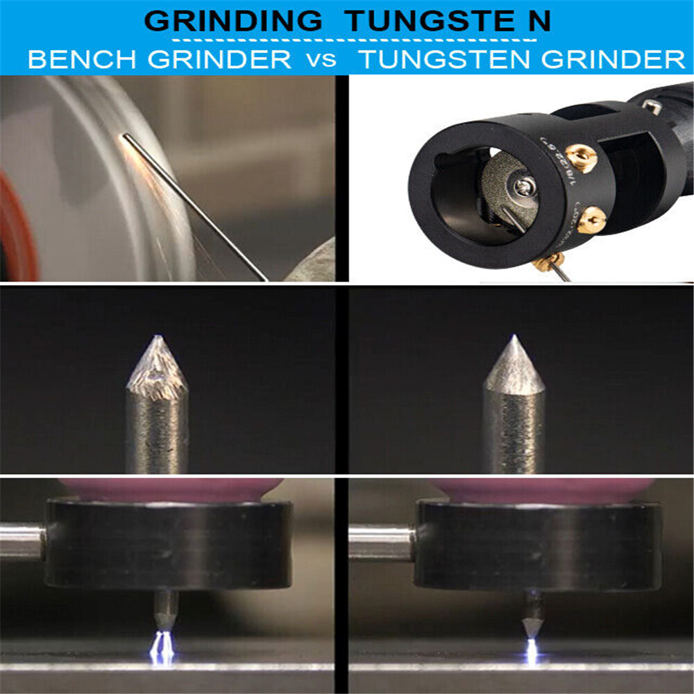 Tungsten Grinder Sharpener Multi-Angle&Offsets Head Tool TIG Welding