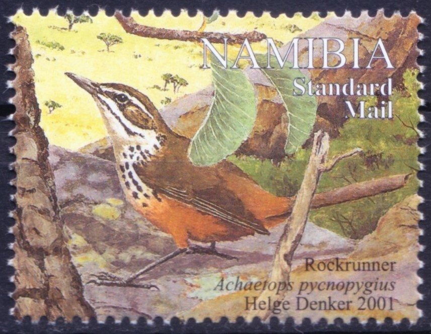 Namibia 2001 MNH, Rockrunner, Birds   [RG]
