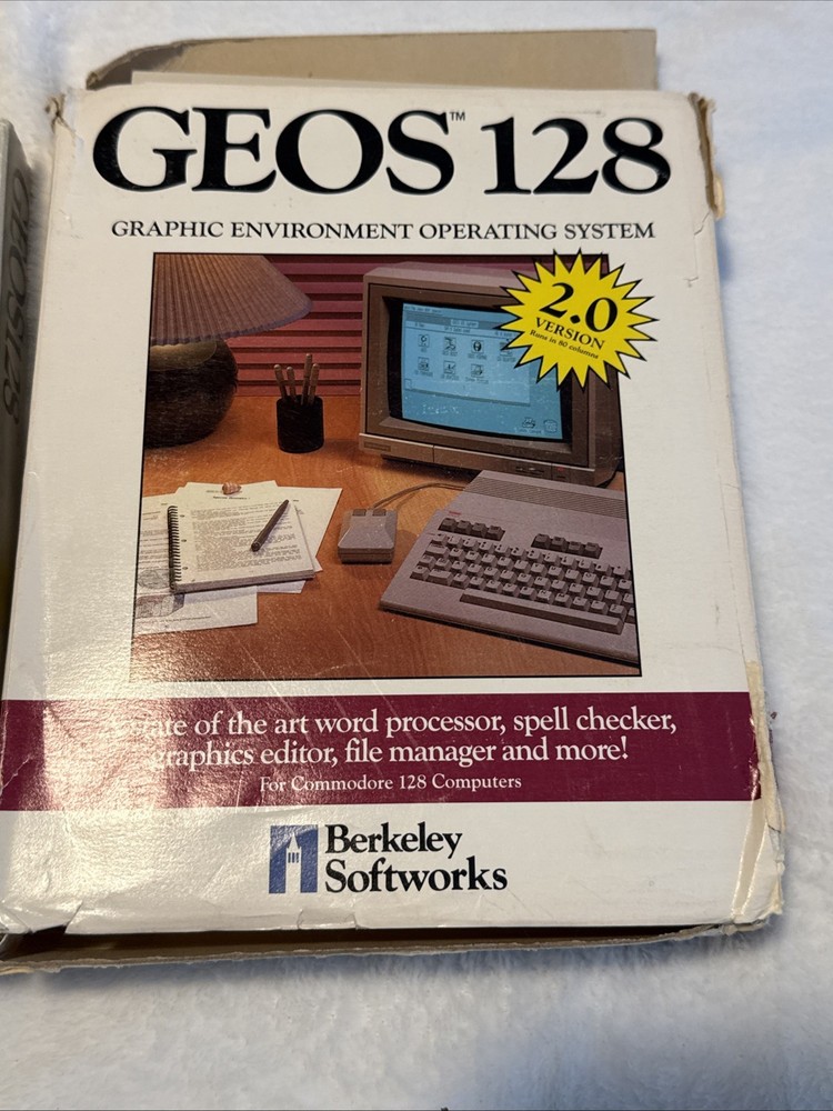 GEOS 128 Commodore 128 Software Lot Disks Manuals Berkeley Softworks