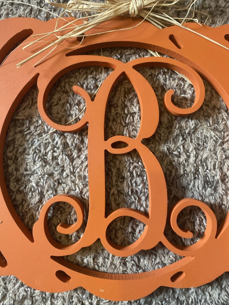 Decorative Pumpkin With B Initial
