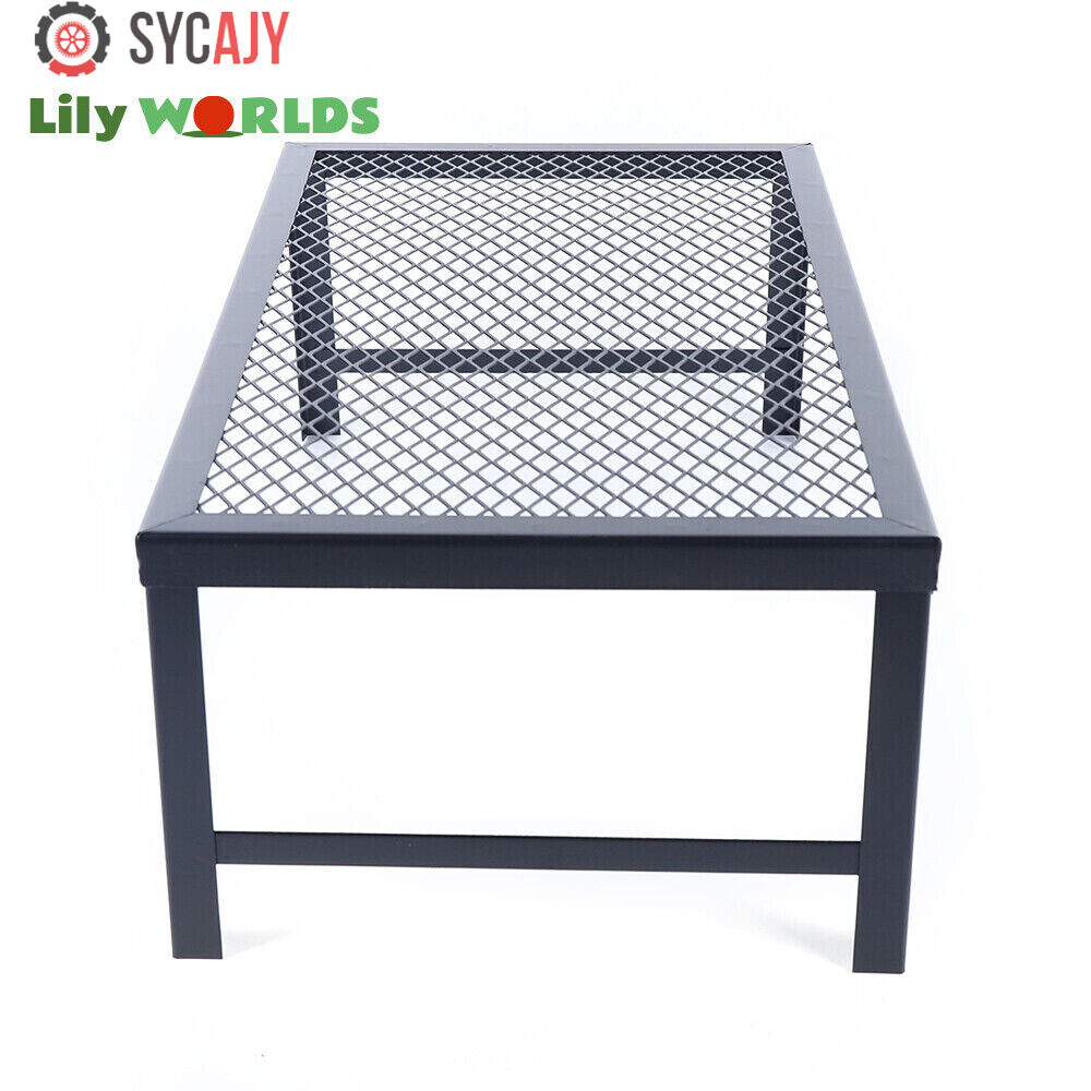 Camping Grill Fire Pit Grate Campfire Cooking Portable Stand Equipment Foldable