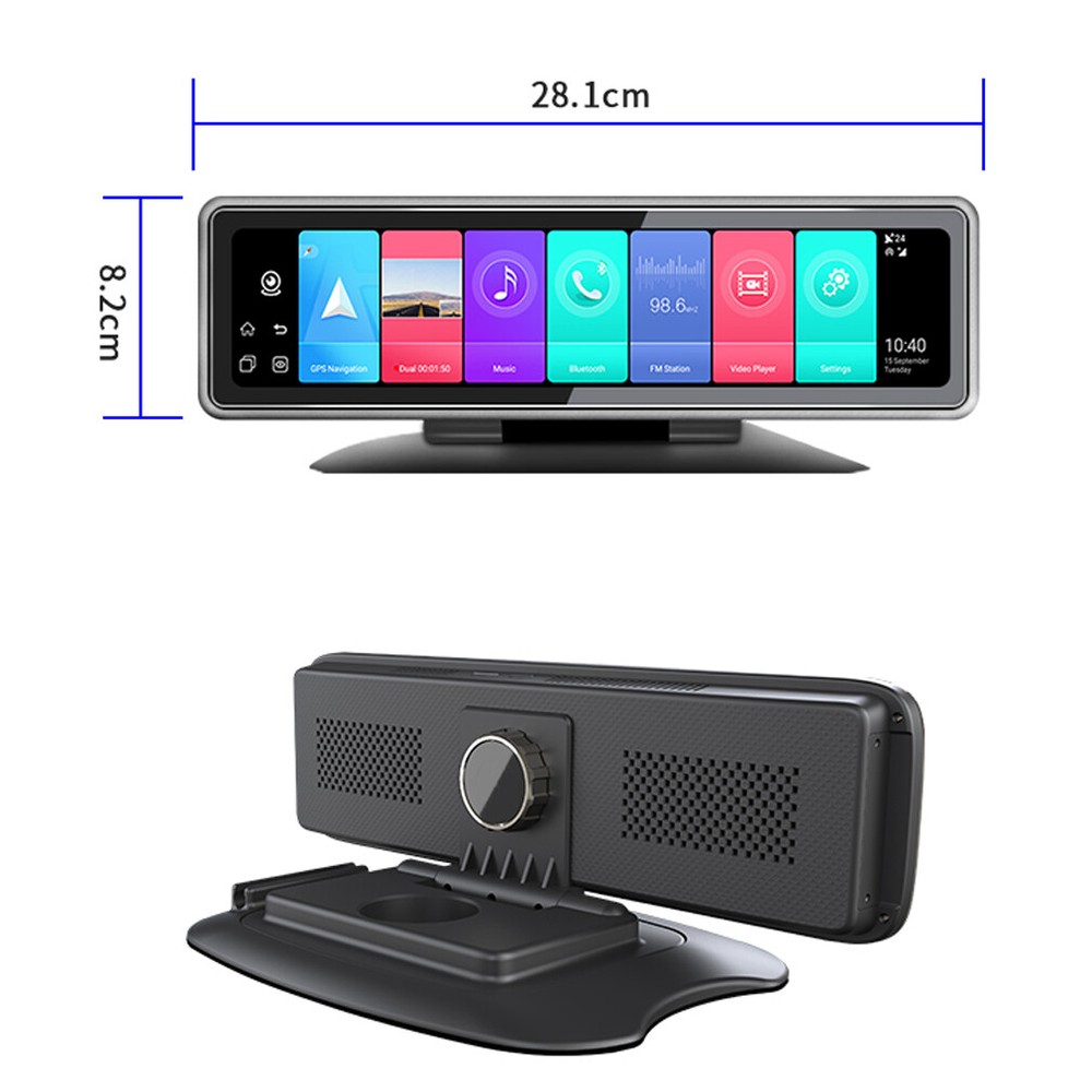 4 cameras recording Android 8.1 mirror dash camera video recorder dashboard DVR
