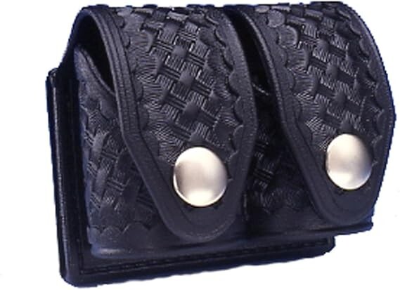 HKS Speedloader Pouch Large Black Basketweave model 203