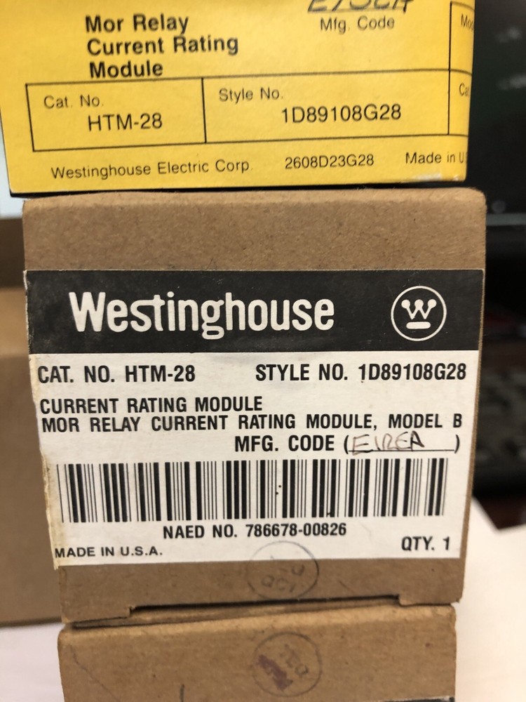 Westinghouse HTM-28 Current Rating Module