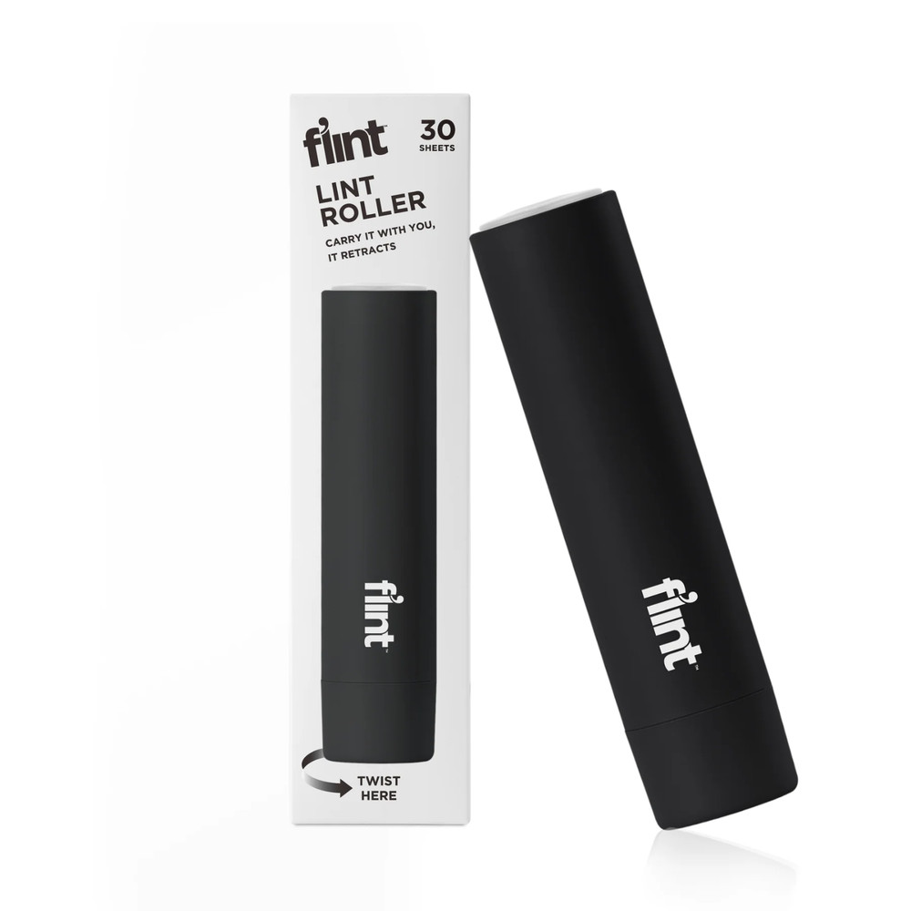 Flint Mini Lint Roller –Silver – 30 Sheets