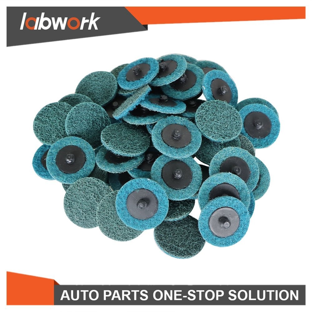 Labwork Fine Surface Conditioning Discs Roll Lock Grinder Sanding Pads 50Pack 2"