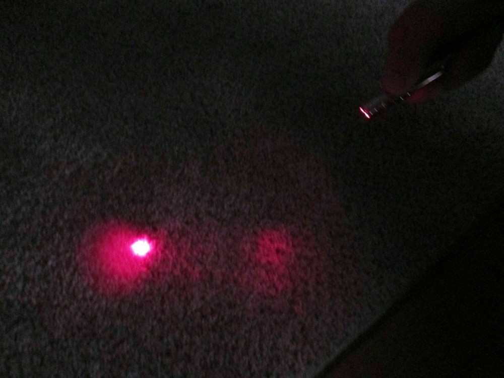 3 in 1 LIGHT & LASER Red Pointer Pen Blue LED FlashLight +Storage Case Free Ship