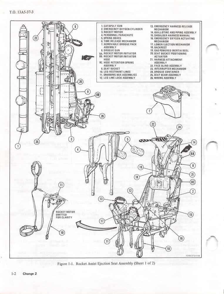 MK-H7 Ejection Seat Overhaul (Air Force Seat) Flight Manual - CD version