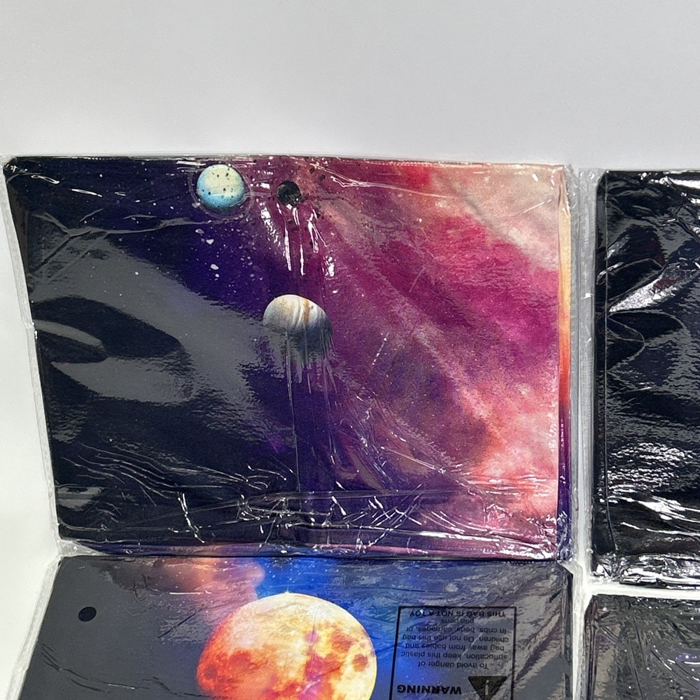 6 Pack Space Stars Galaxy Stretchable Book Cover Protector Washable Reusable NEW