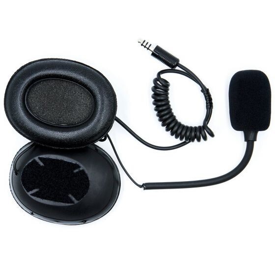 ZeroNoise Open Face Helmet Intercom Headset Plug Male