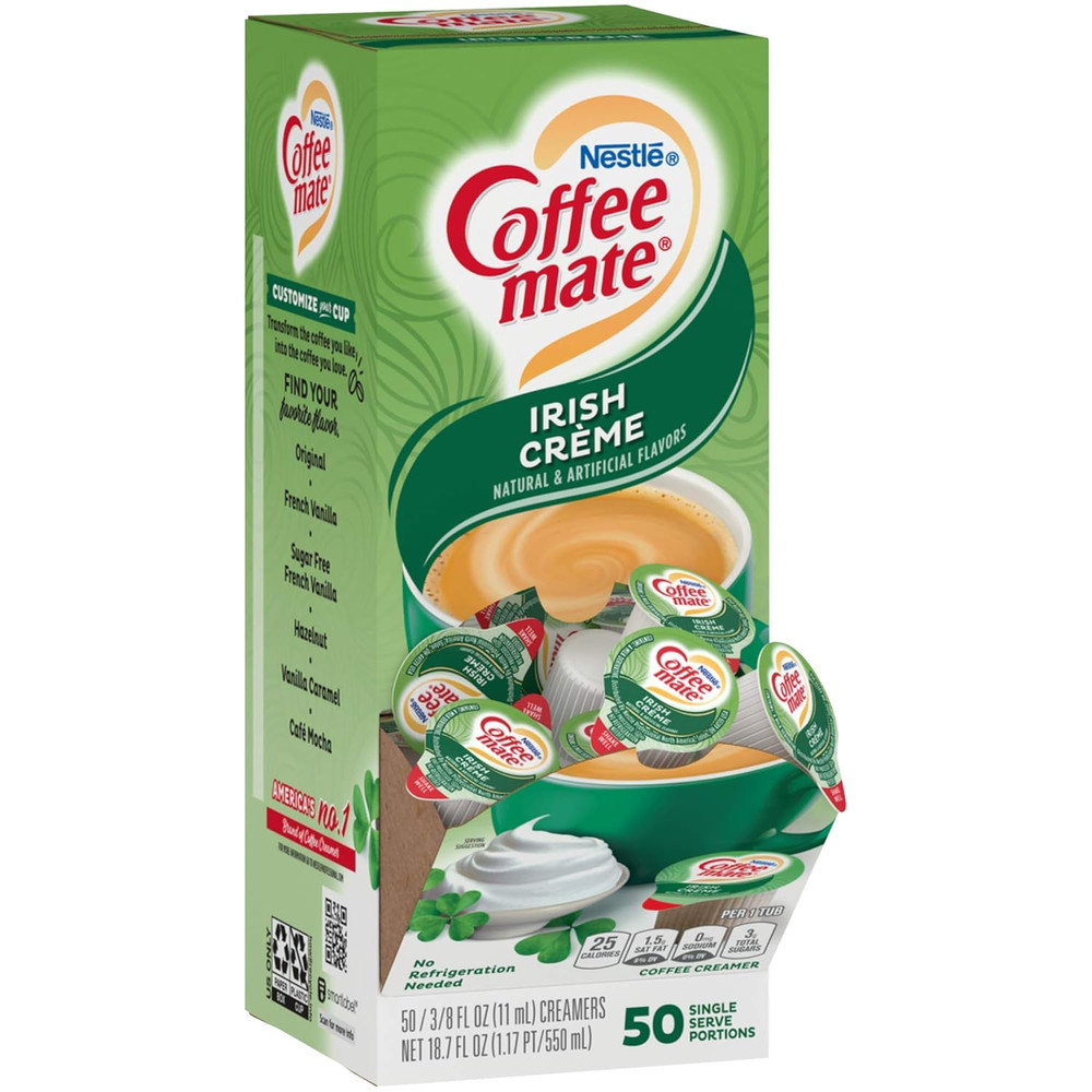 Coffee Mate Liquid Creamer Singles - Irish Creme - 50 Ct