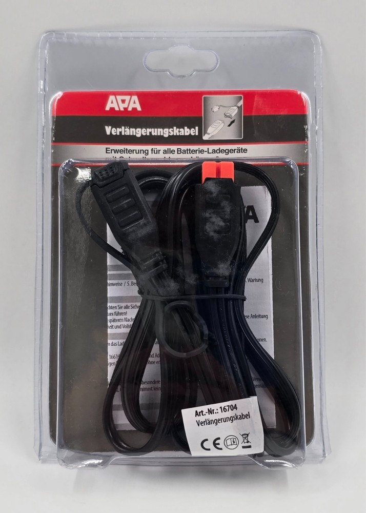 APA Extension Cable with Fast Connect Battery Charger Microprocessor 2m