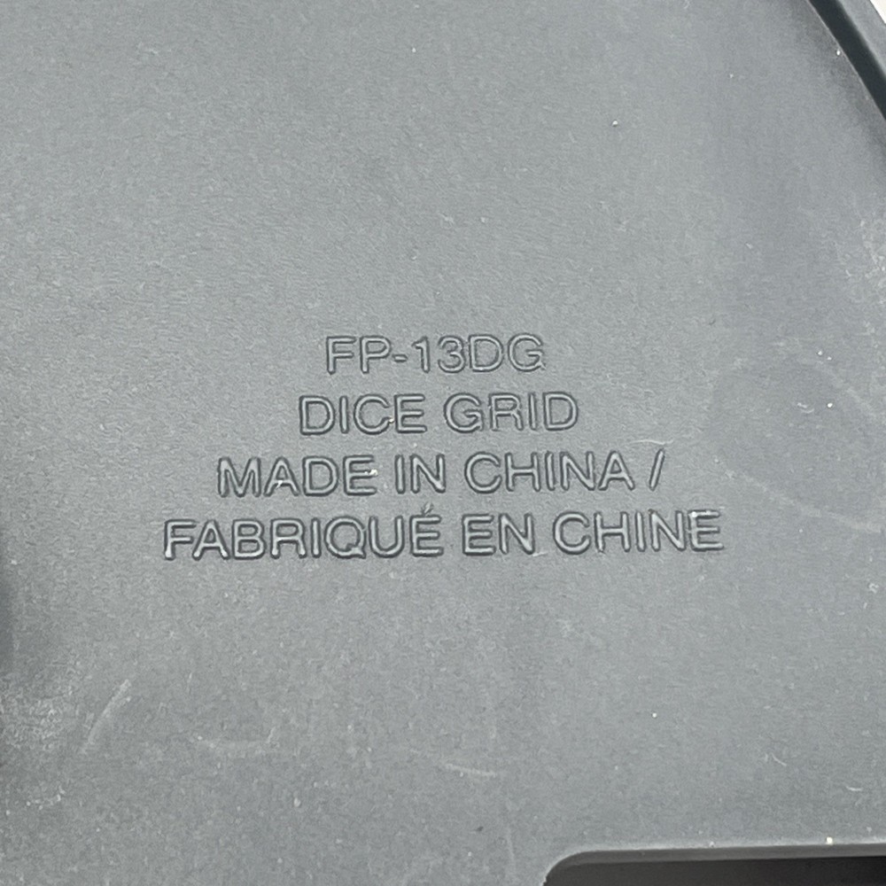 Cuisinart FP-13FC Elemental Food Processor Dicing Kit Flat Cover Set