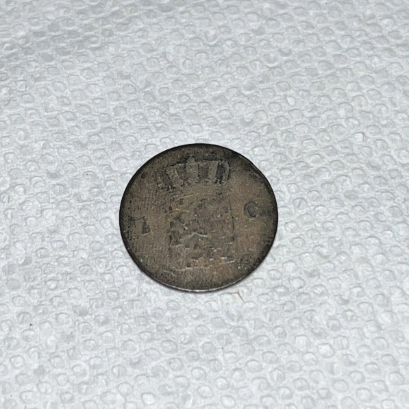 1823 Netherlands 1 Cent - William I - Torch Privy Mark
