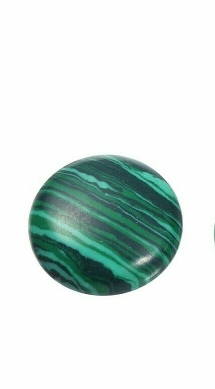 NATURAL MALACHITE, CABUJON 8MM