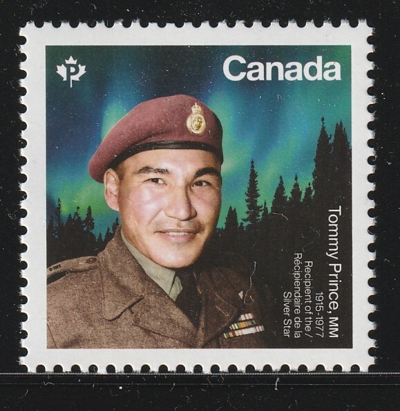 Canada #3361a, Sergeant Tommy Prince,  Single  from Pane, MNH 2022
