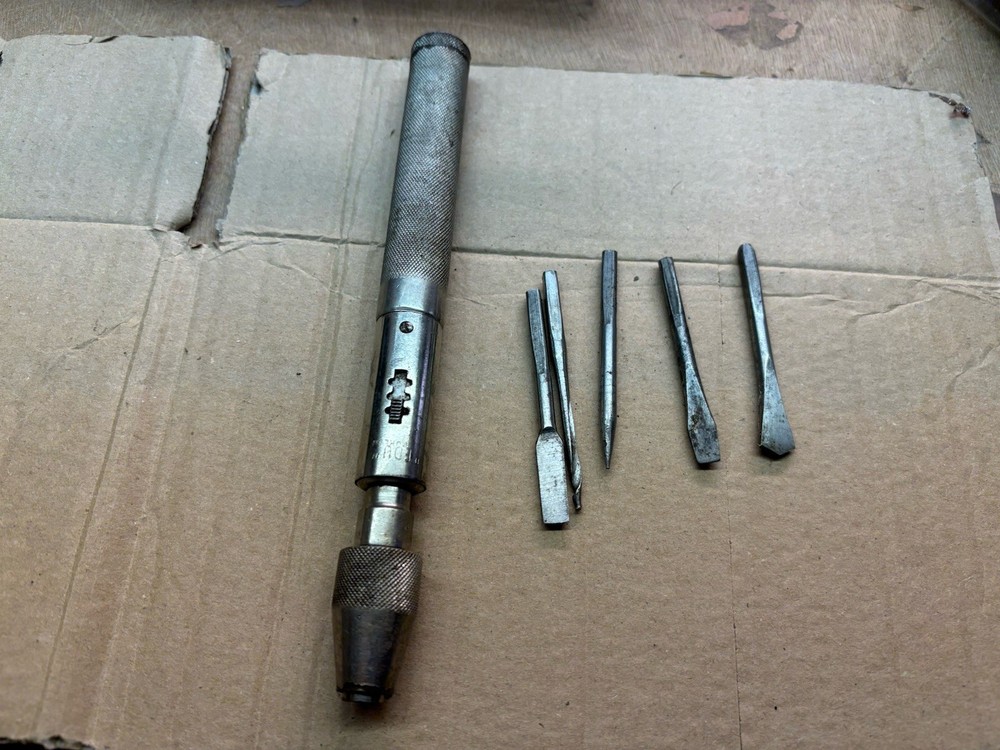 Vintage Foreign  Ratchet  Driver Tool With Bits