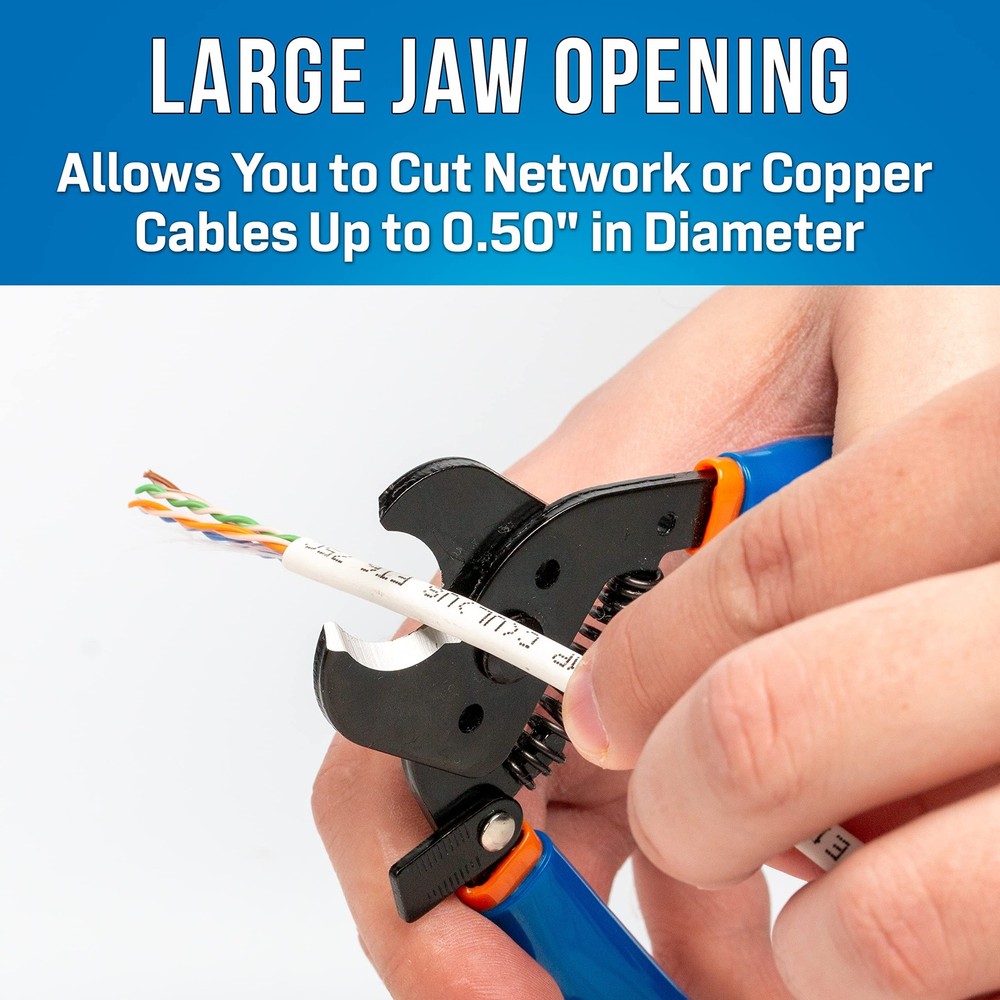 Ultra Sharp Network Cable Cutter With Curved Blades For Precision Cutting