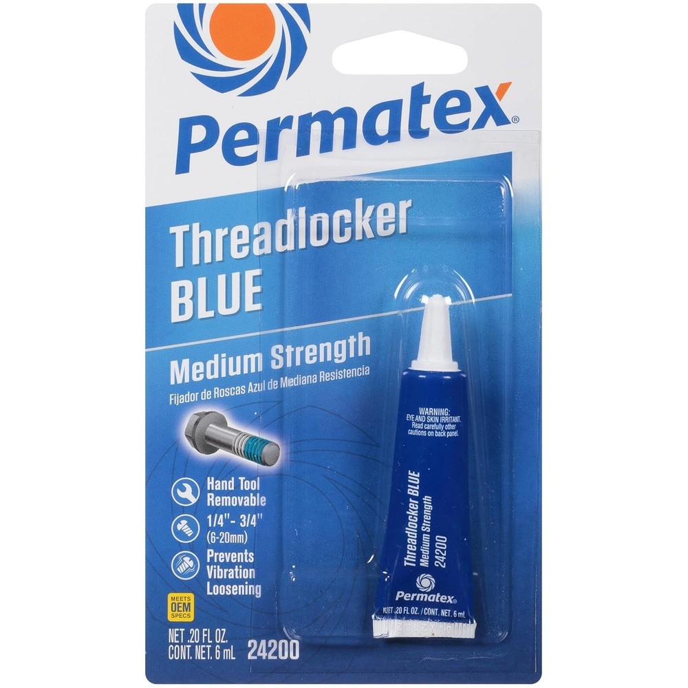 Medium Strength Blue Threadlocker - 6 ml for Corrosion Resistance & Stability