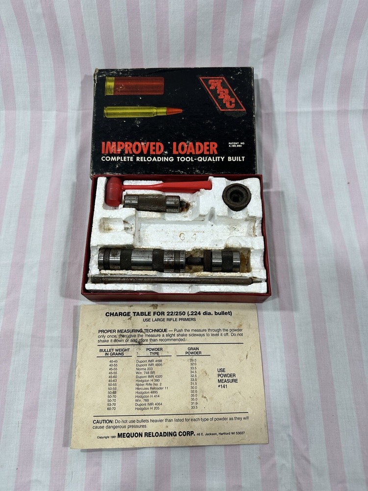 Mequon reloading RIFLE RELOADER 22-250 CAL.