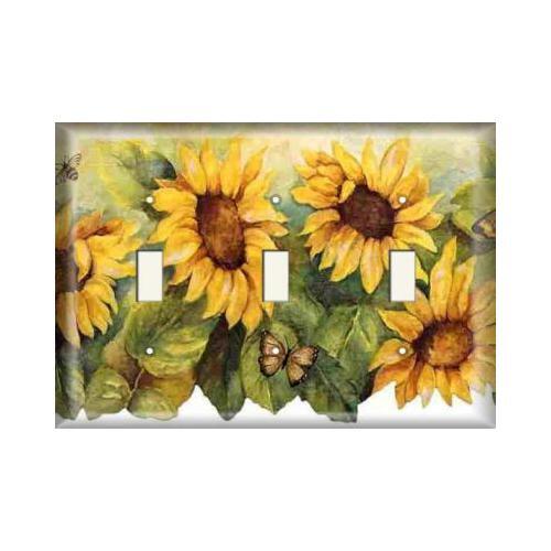 SnazzySwitch Sunflower Decorative Light Switch Plate Cover