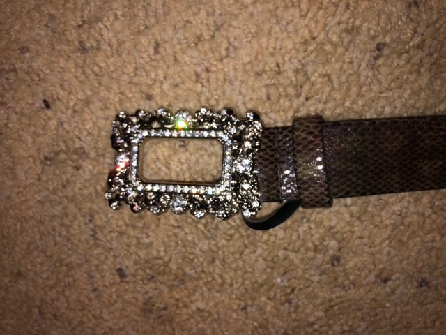 NEW 34'' RHINESTONE BELT VINYLE MATERIAL