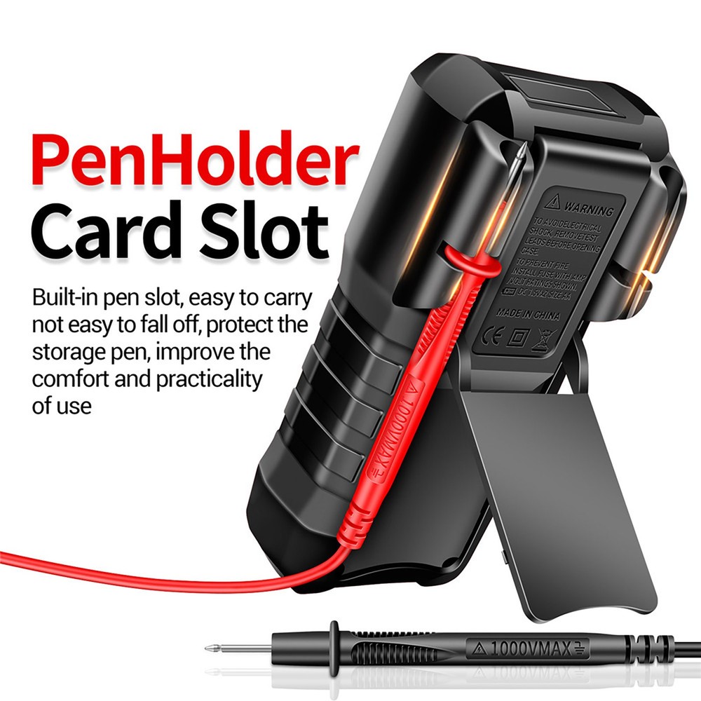 Compact Digital Multimeter Measures Voltage Current Resistance Capacitance Diode