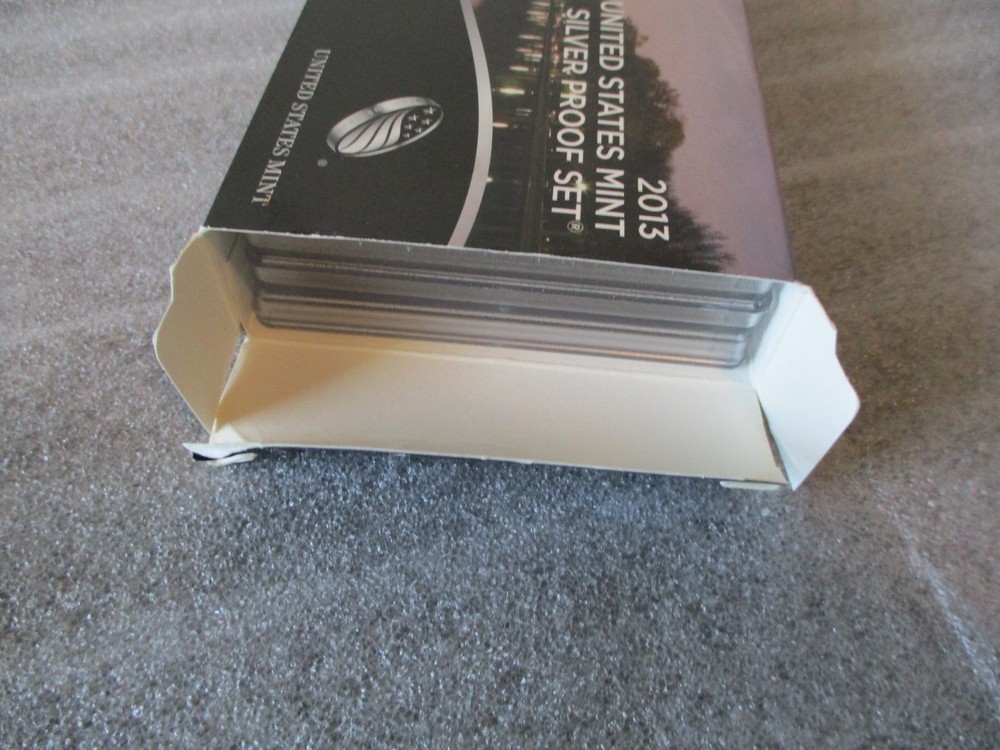 2013 SILVER PROOF SET US MINT "S" & COA + ORIGINAL OUTER BOX