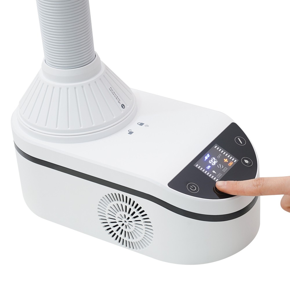 360°Tabletop Nail Dust Cleaning Machine Adjustable Speed Dust Collecting Machine