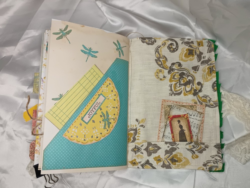 Junk Journal Eclectic With Lace Soft Cover