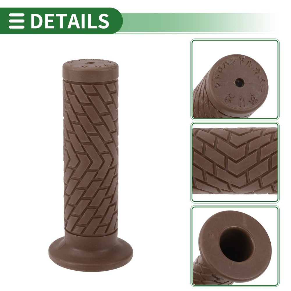 Motorcycle Knobs 7/8" 22mm Handlebar Cover TPU Dark Brown
