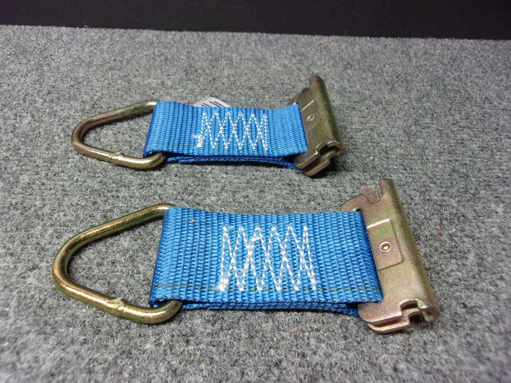 2 Pack E-Track 2"X 6" Strap With D-Ring Truck Cargo Control Tie Down