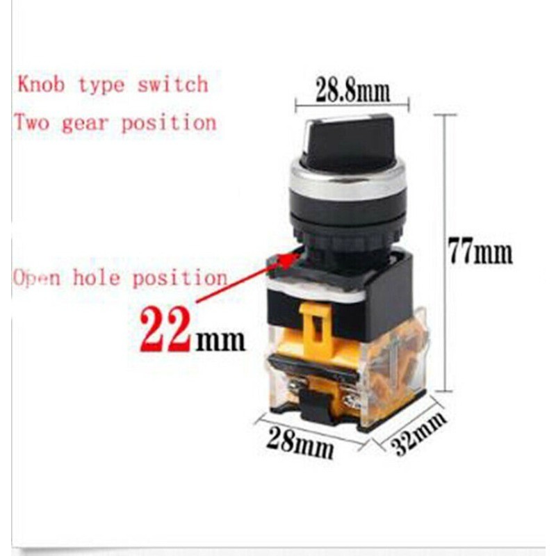 1PCS Lathe pump start switch Two-speed control switch twist switch Mill machine