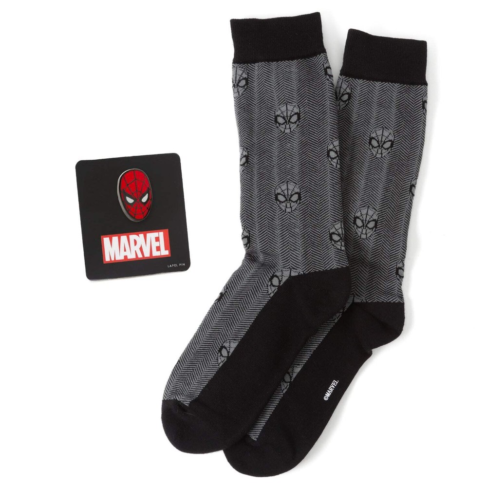 Marvel Spider-Man Herringbone Black Gift Set