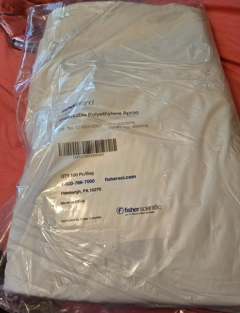 Fisherbrand Disposable Polyethylene Aprons, (50 /Pack)